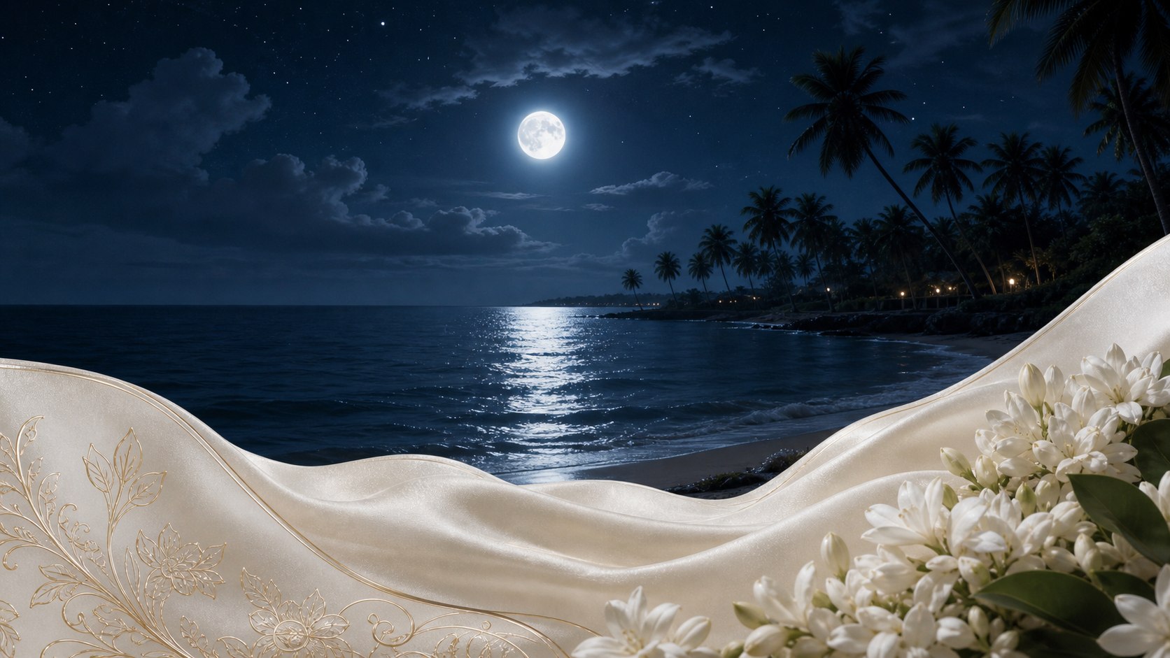Moonlit Ramanathapuram coast